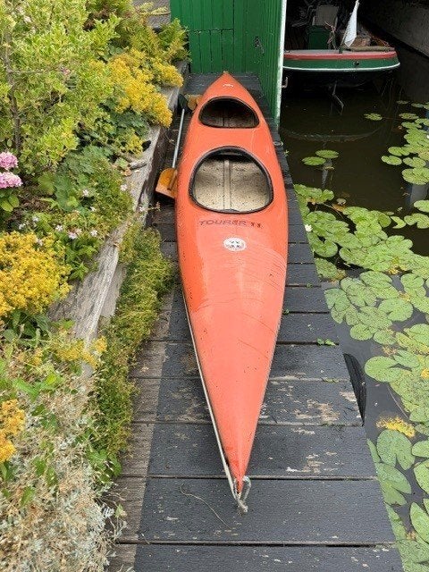 Stabiele kano, Watersport en Boten, Kano's, Ophalen, Gebruikt, Twee personen, Met peddels
