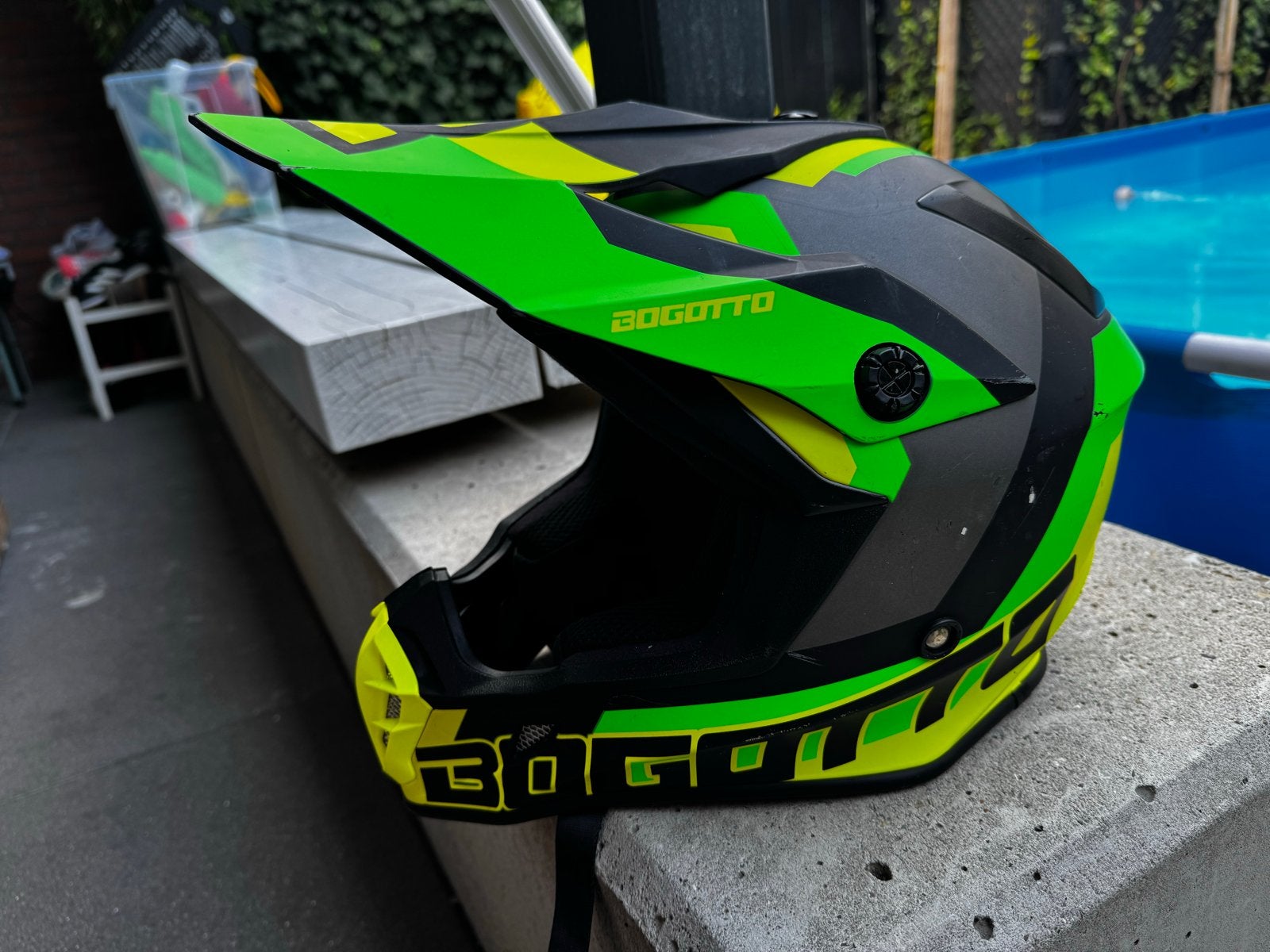 Bogotto Offroadhelm - Groen/Zwart - Maat XS, Overige merken, XS, Kinderen, Offroadhelm