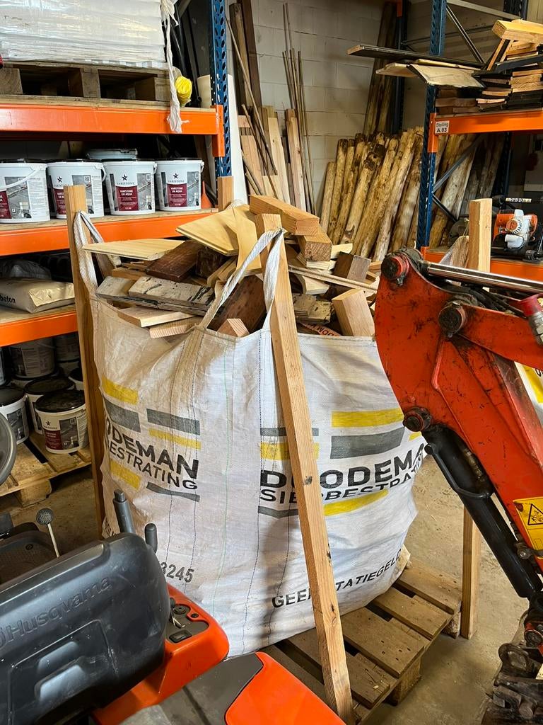 2 bigbags haardhout, Tuin en Terras, Haardhout, Minder dan 3 m³, Ophalen