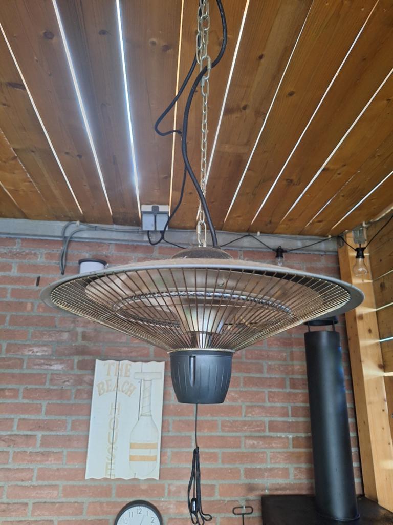 Te koop heater 2 standen., Tuin en Terras, Terrasverwarmers, Ophalen, Gebruikt, Elektrisch, Plafond