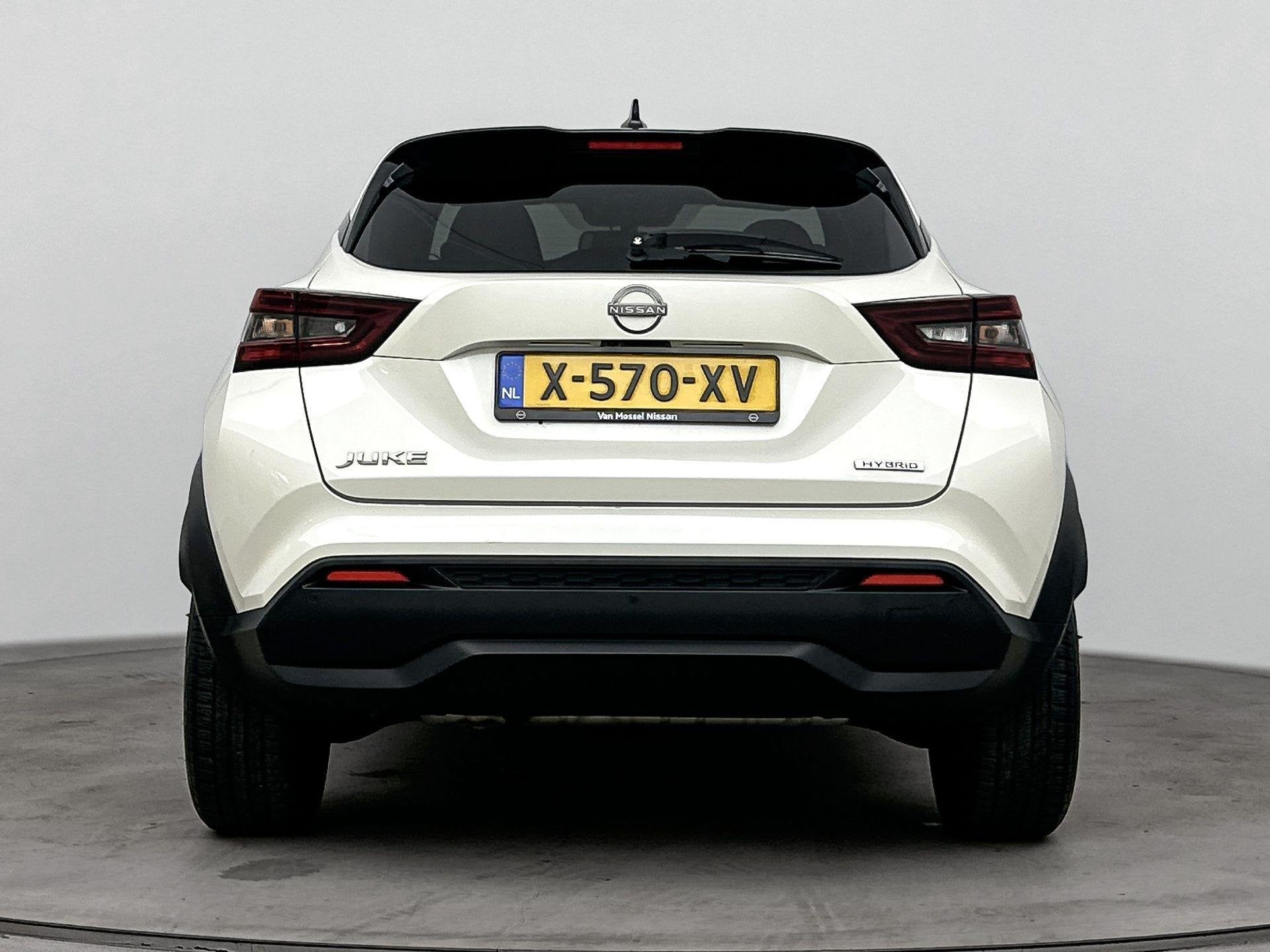 Nissan Juke 1.6 Hybrid N-Connecta | Camera achter | Parkeers, Auto's, Gebruikt, Automatische klimaatregeling, Wit, Origineel Nederlands