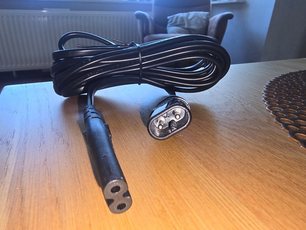 Nieuwe 2-polige verlengkabel 3 meter zwart of wit, Ophalen of Verzenden, Nieuw