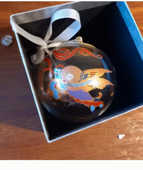 Rosenthal glazen kerstbal Song of joy zgan, Antiek en Kunst, Kunst | Designobjecten, Ophalen of Verzenden