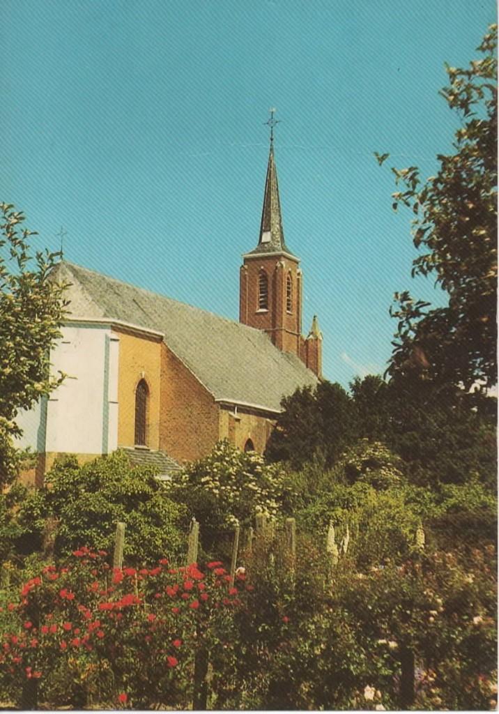 Ansichtkaart Hoofdplaat, Heilige Eligius Kerk, Ophalen of Verzenden, 1980 tot heden, Ongelopen, Zeeland