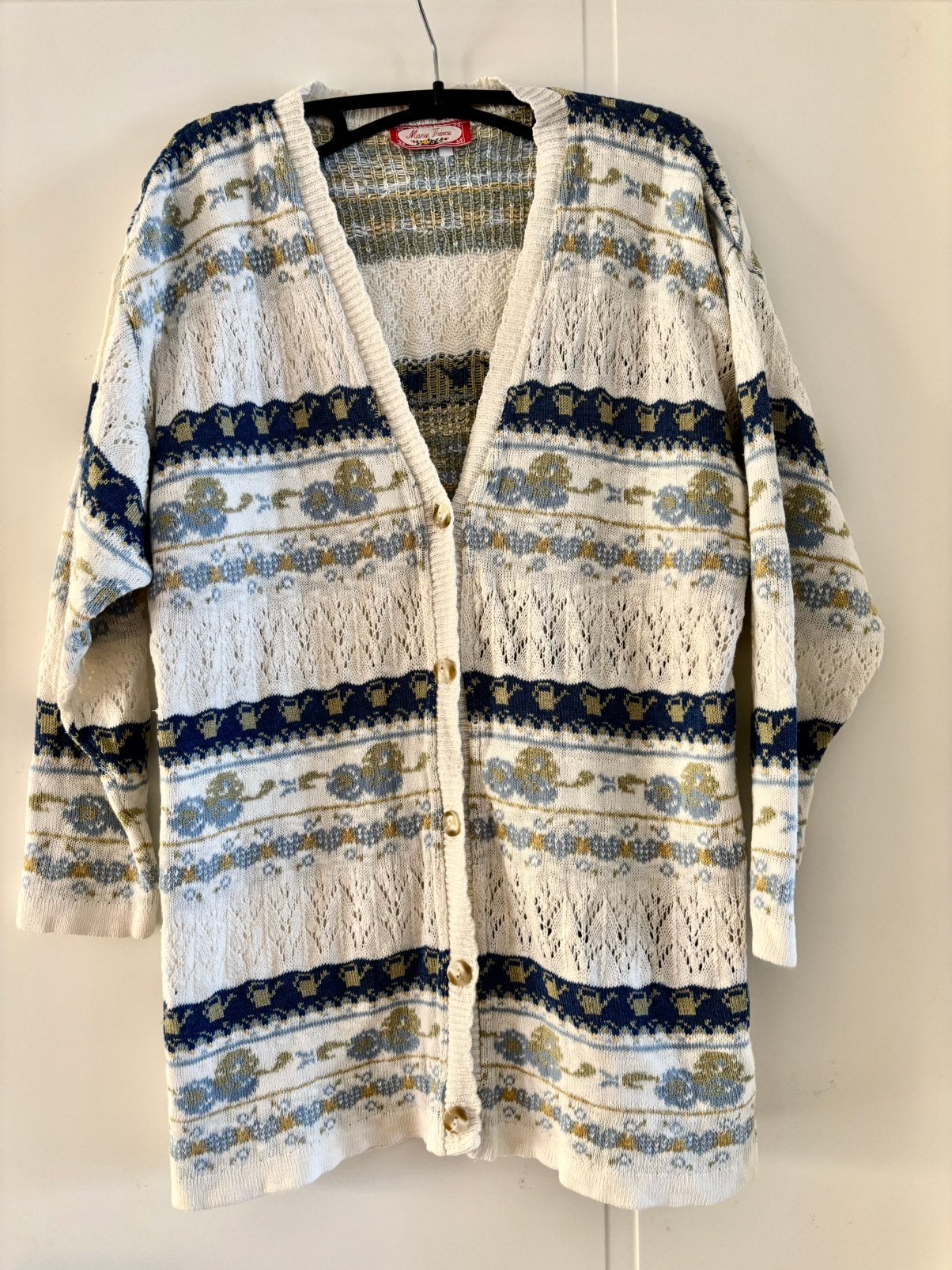 Marie Theme Vintage Look Gebreid Vest Maat 40, Ophalen of Verzenden, Zo goed als nieuw, Maat 38/40 (M), Meerkleurig