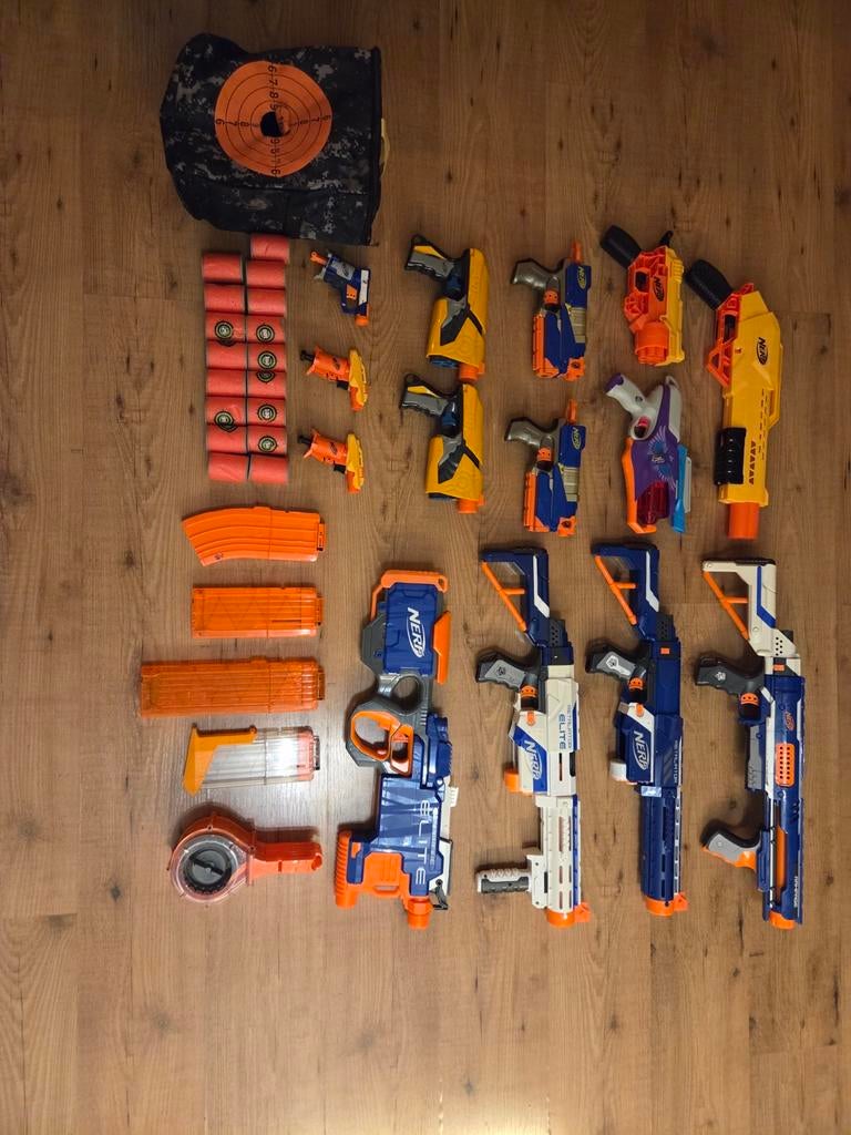 Nerf gun collectie, Ophalen