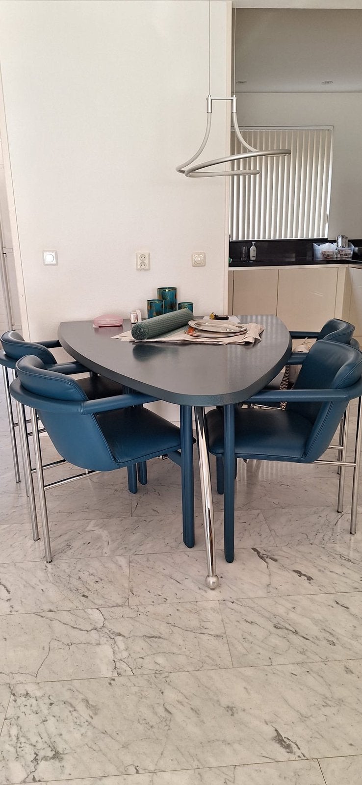 Tafel met 4 stoelen, Ophalen, Gebruikt, Overige vormen, 50 tot 100 cm