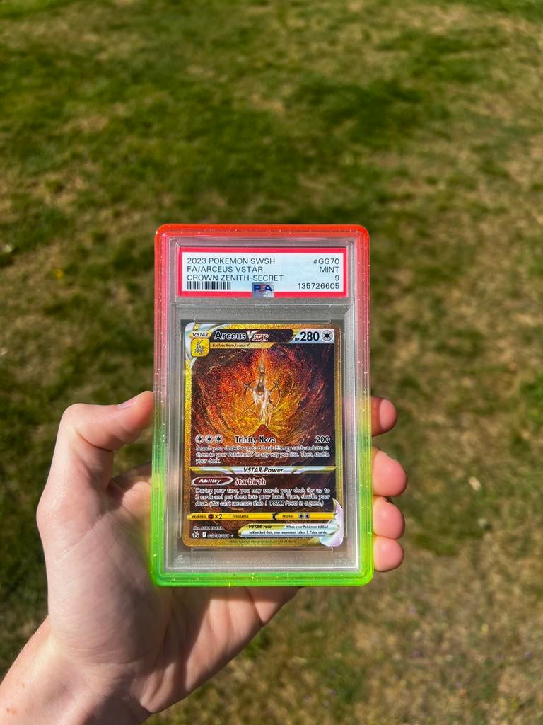 Arceus GG70 Holo Pokemon Kaart PSA 9, Ophalen of Verzenden, Nieuw, Losse kaart, Foil