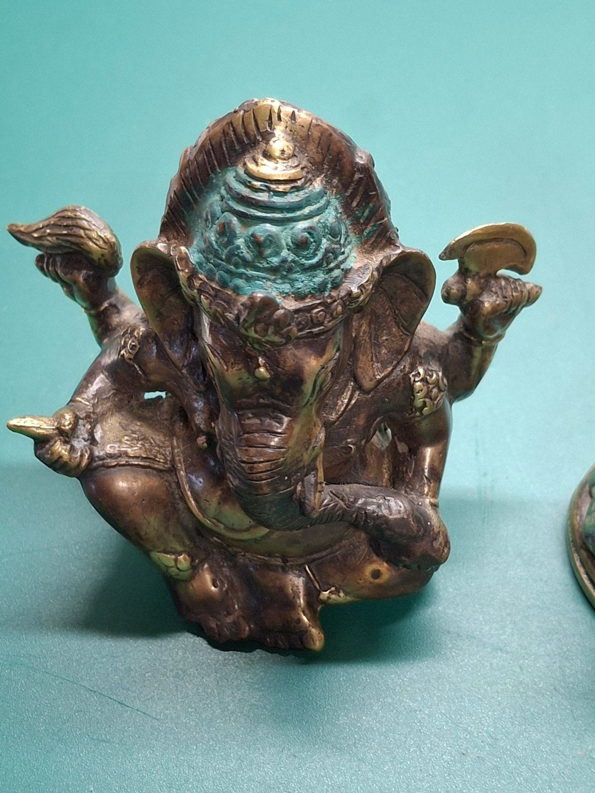 2 bronzen beeldjes hoogte  10cm, Ophalen of Verzenden