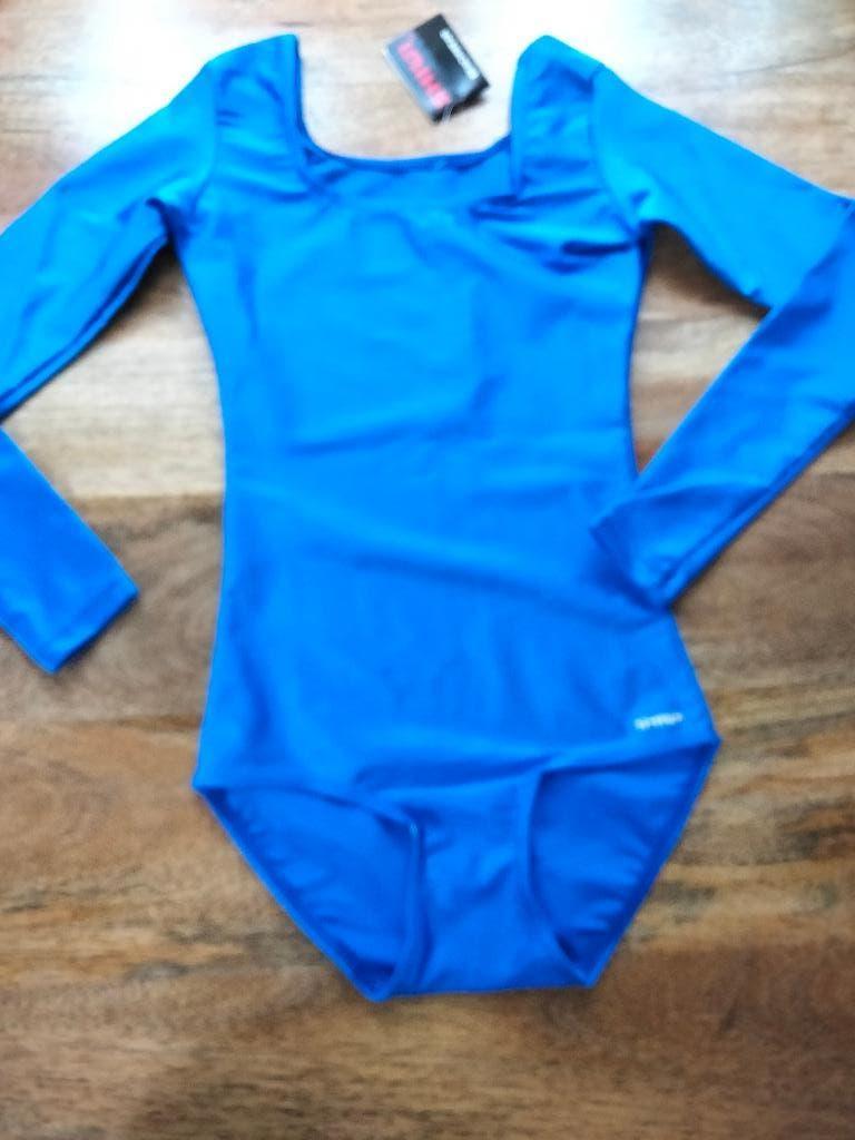 Shiwi balletpakje/gympakje blauw maat 104 en 140, Kindermaat 122 t/m 140, Ophalen of Verzenden, Turnpak(je)