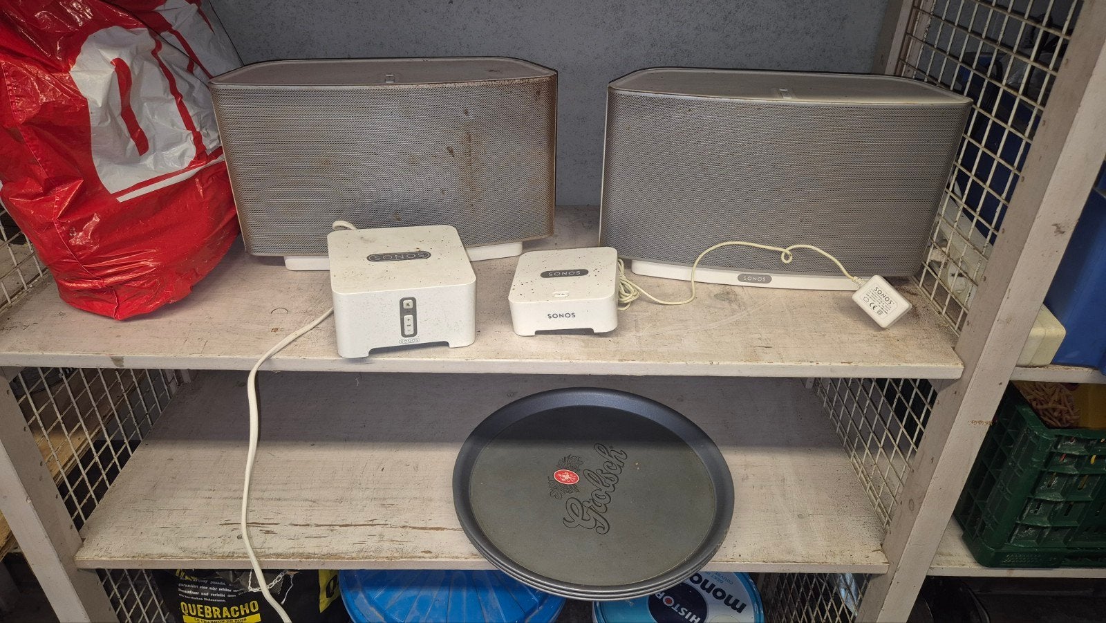 Sonos set: 2x Play:5 (Gen1), Bridge, ZonePlayer ZP90, Audio, Tv en Foto, Ophalen, Gebruikt, Speakerset, WiFi