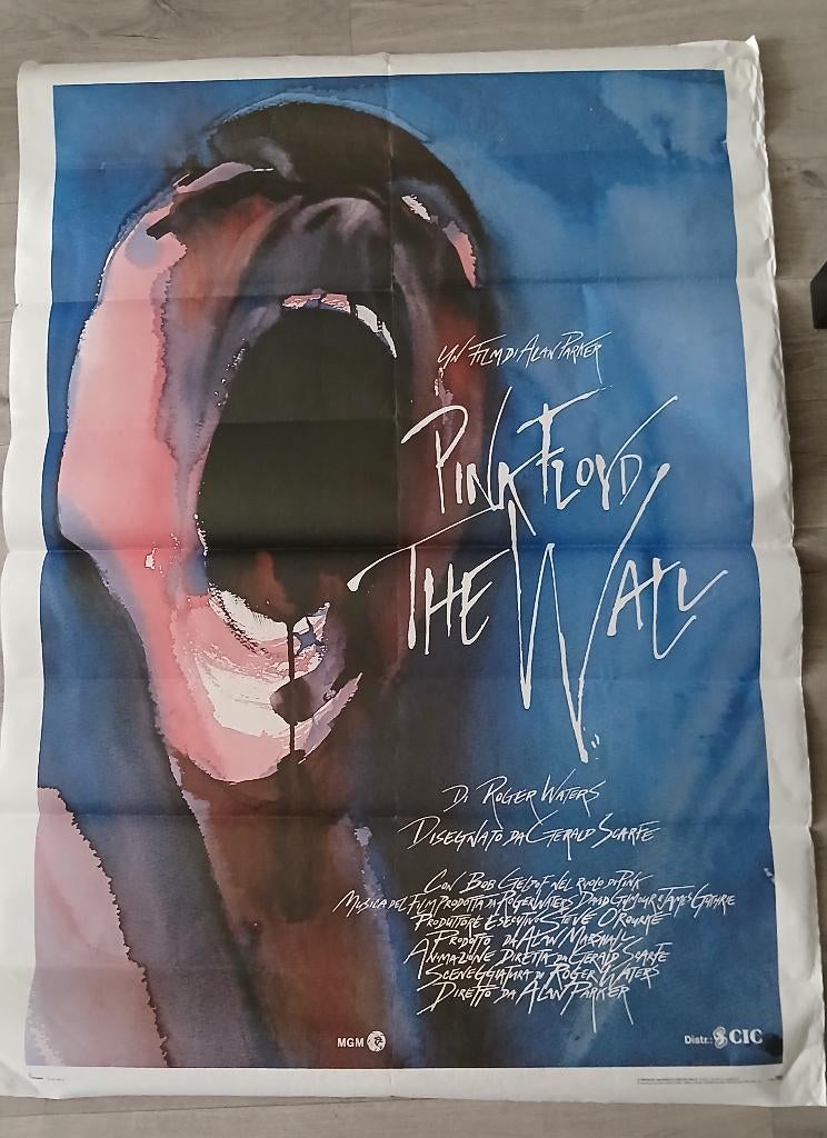 Pink Floyd The Wall Film poster, Deurposter of groter, Ophalen of Verzenden, Muziek, Rechthoekig Staand