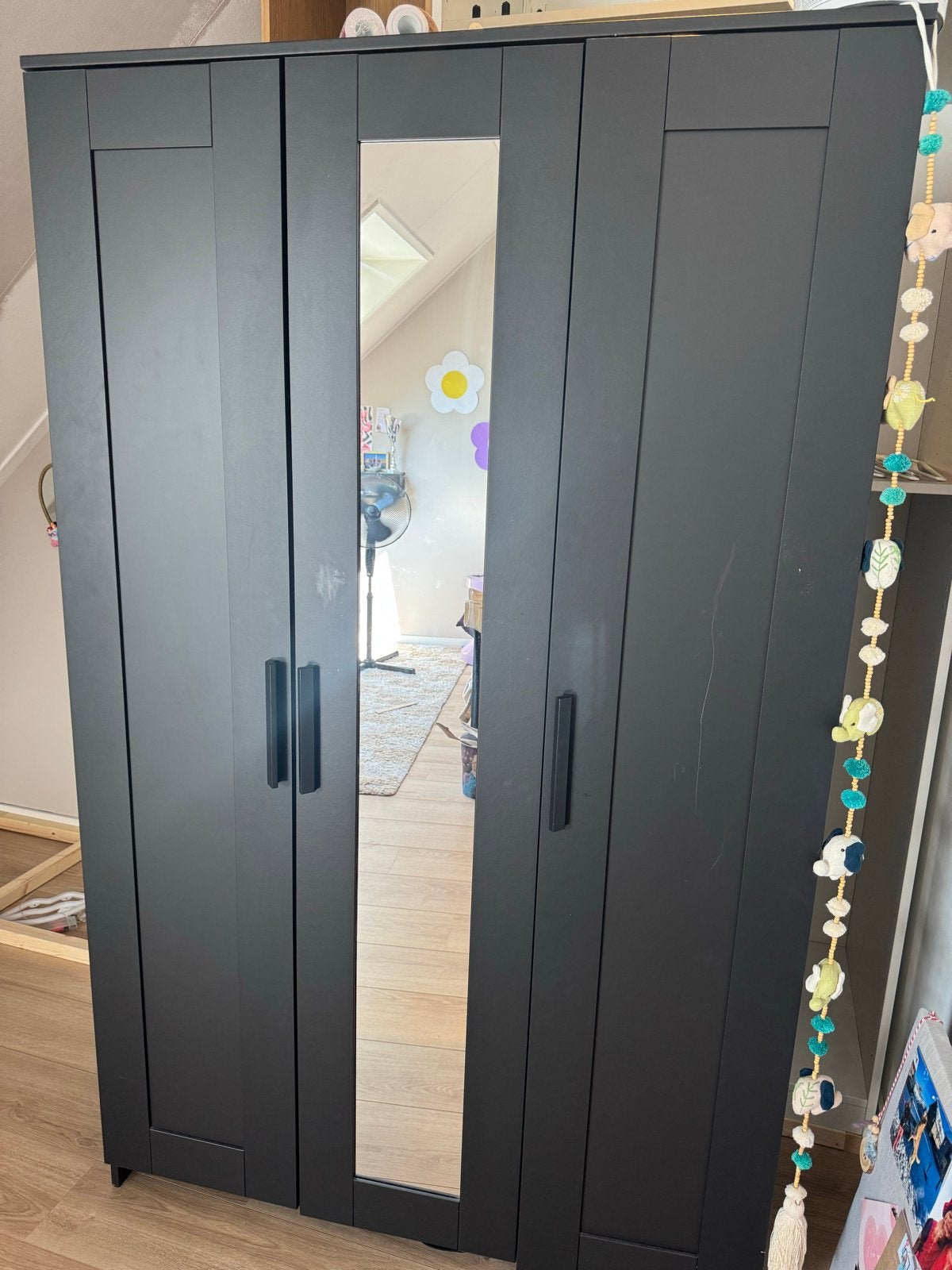 IKEA Brimnes kledingkast met spiegeldeur, Ophalen, Gebruikt, 200 cm of meer, 50 tot 100 cm