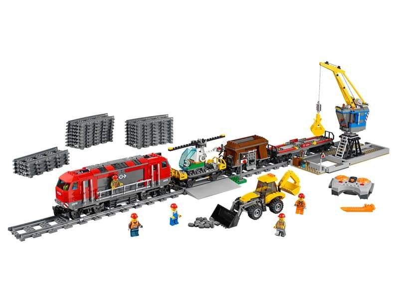 LEGO City 60098 Zware Vrachttrein (deels compleet), Ophalen of Verzenden, Gebruikt, Lego
