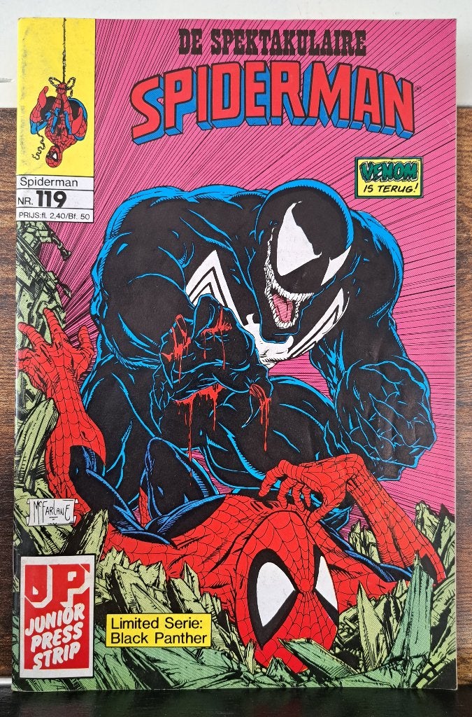 De Spektakulaire Spiderman #119 (JuniorPress), Amerika, Ophalen of Verzenden, Gelezen, Eén comic