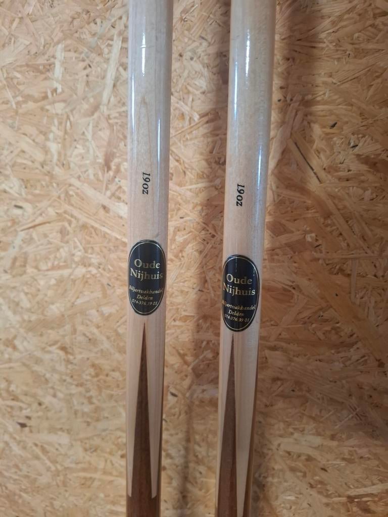 Set van 2 Biljartkeuen - Oude Nijhuis 19oz, Ophalen of Verzenden