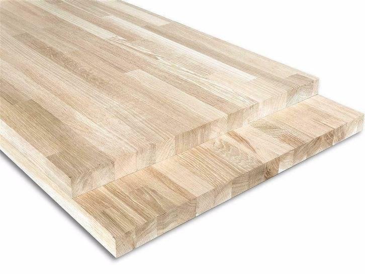 Eiken werkblad / aanrechtblad / paneel VINGERLAS - GOEDKOOP