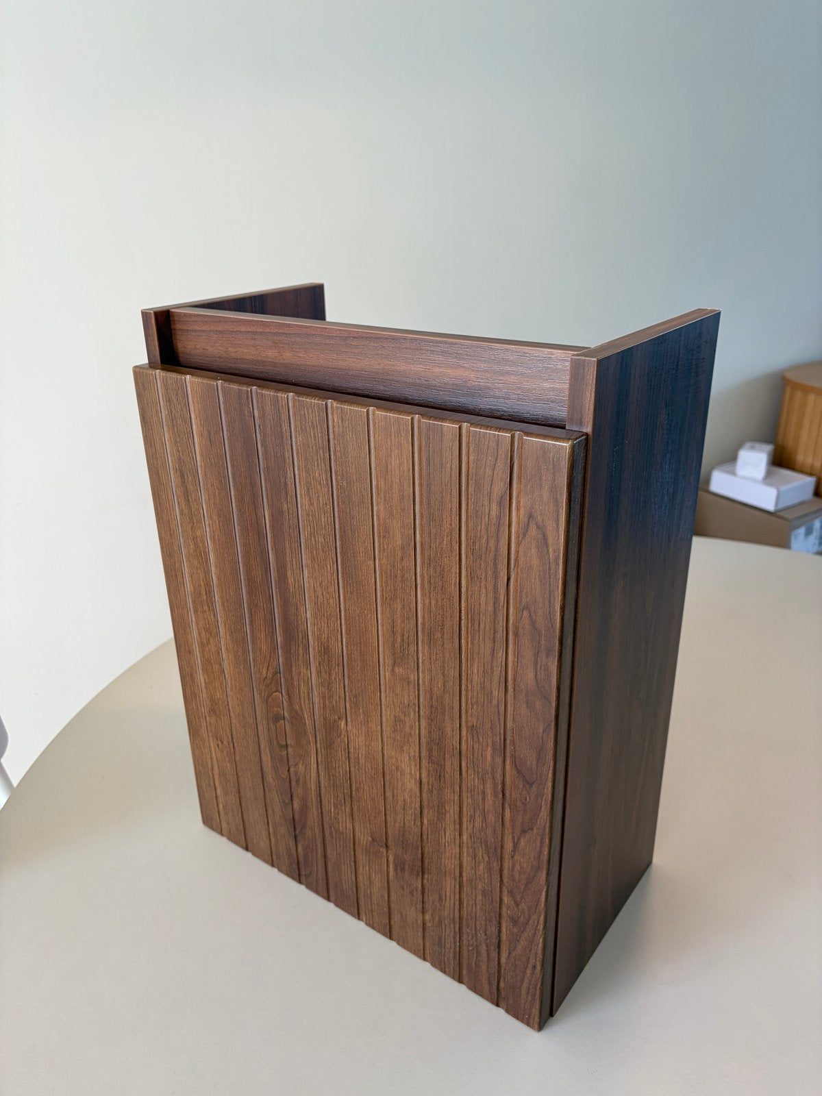Nieuw! Fontana Bano toiletmeubel ribbelfront walnoot 40x22cm, Ophalen, Minder dan 50 cm, Nieuw, Minder dan 25 cm