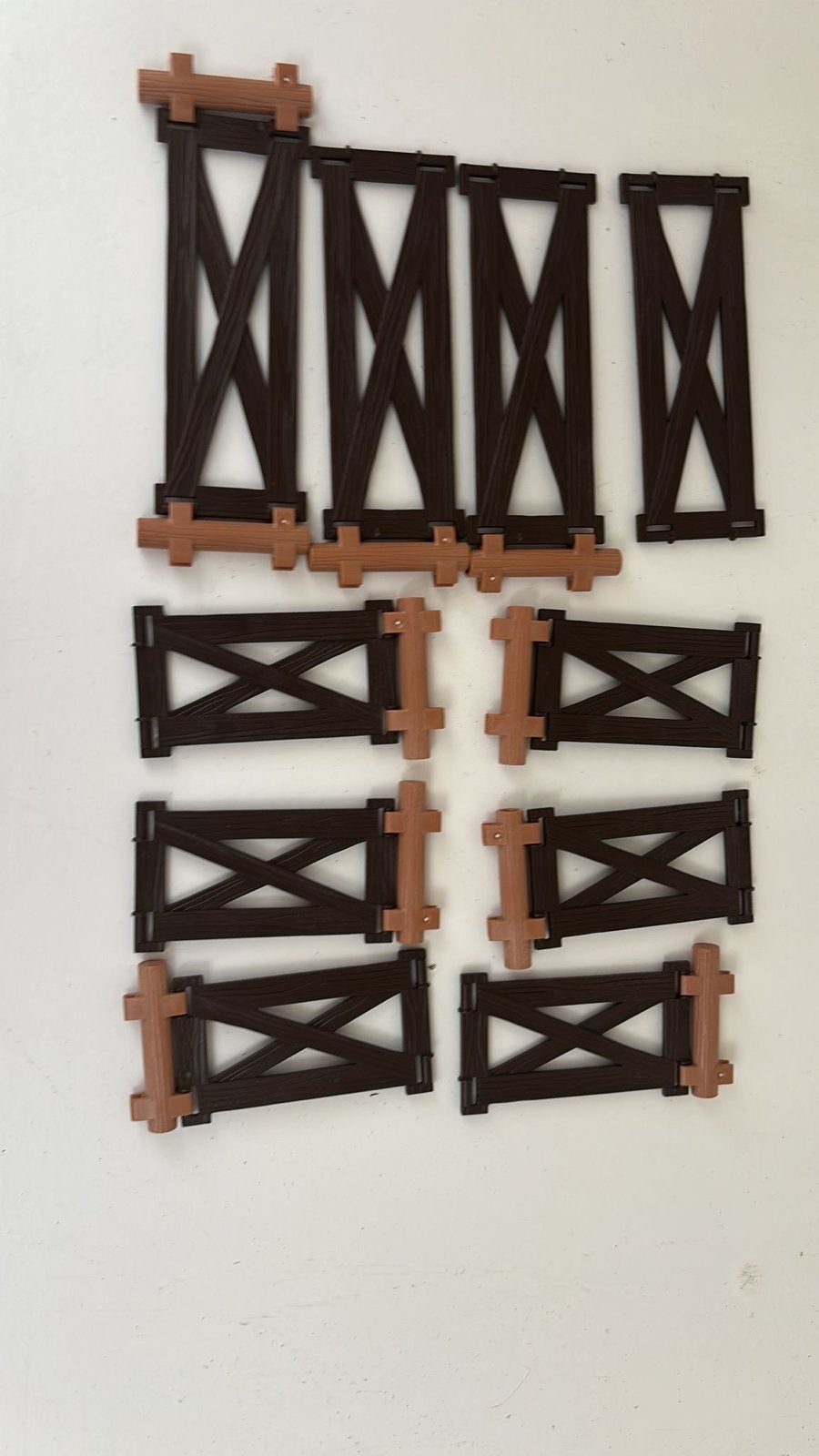 Playmobil Hekjes - Bruine Omheining voor Boerderij/Paardenst, Ophalen of Verzenden, Zo goed als nieuw, Losse onderdelen, Overige typen