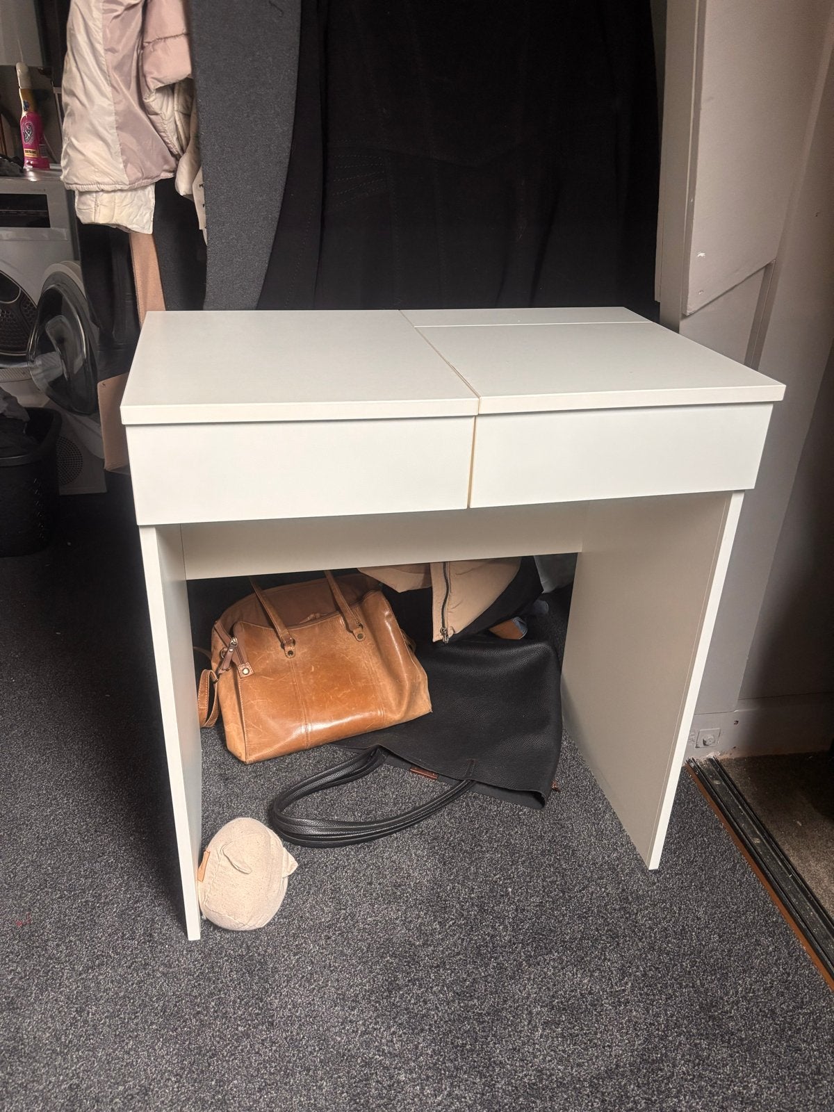 Witte Ikea Brimnes make-up tafel, Ophalen, Gebruikt, 50 tot 100 cm, Minder dan 100 cm
