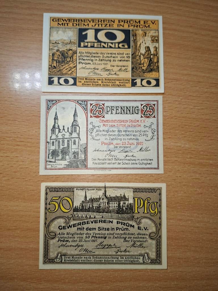 Duits Notgeld Prüm Noodgeld, Ophalen of Verzenden, Duitsland