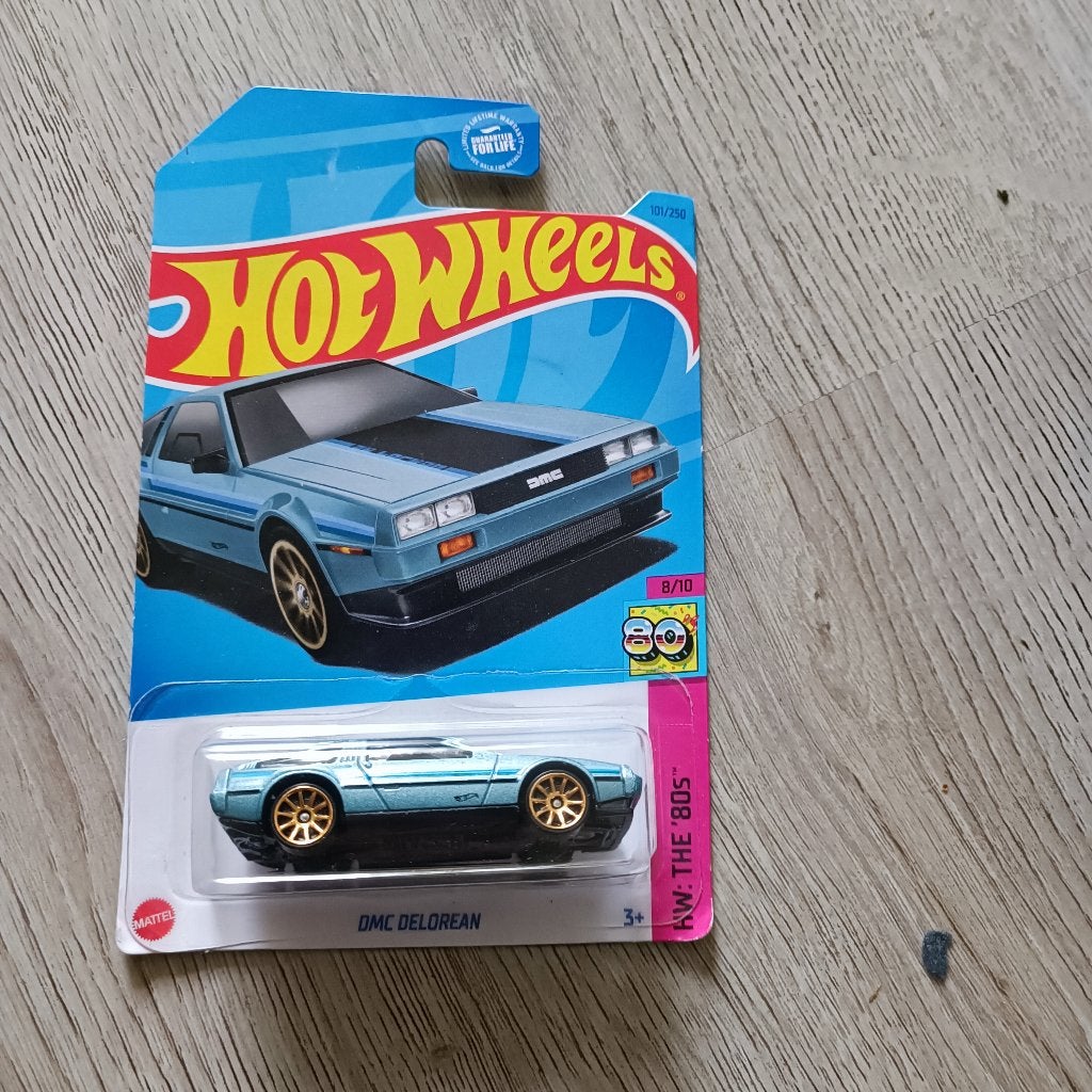 Hot Wheels DMC DeLorean US Long Card hw the 80's, Ophalen of Verzenden, Nieuw, Auto