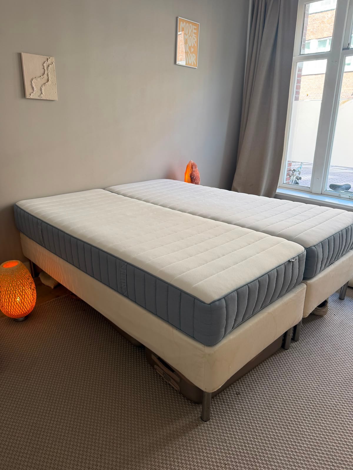 Boxspring 160x200  Perfecte staat, Ophalen of Verzenden, Zo goed als nieuw, Tweepersoons, 160 cm