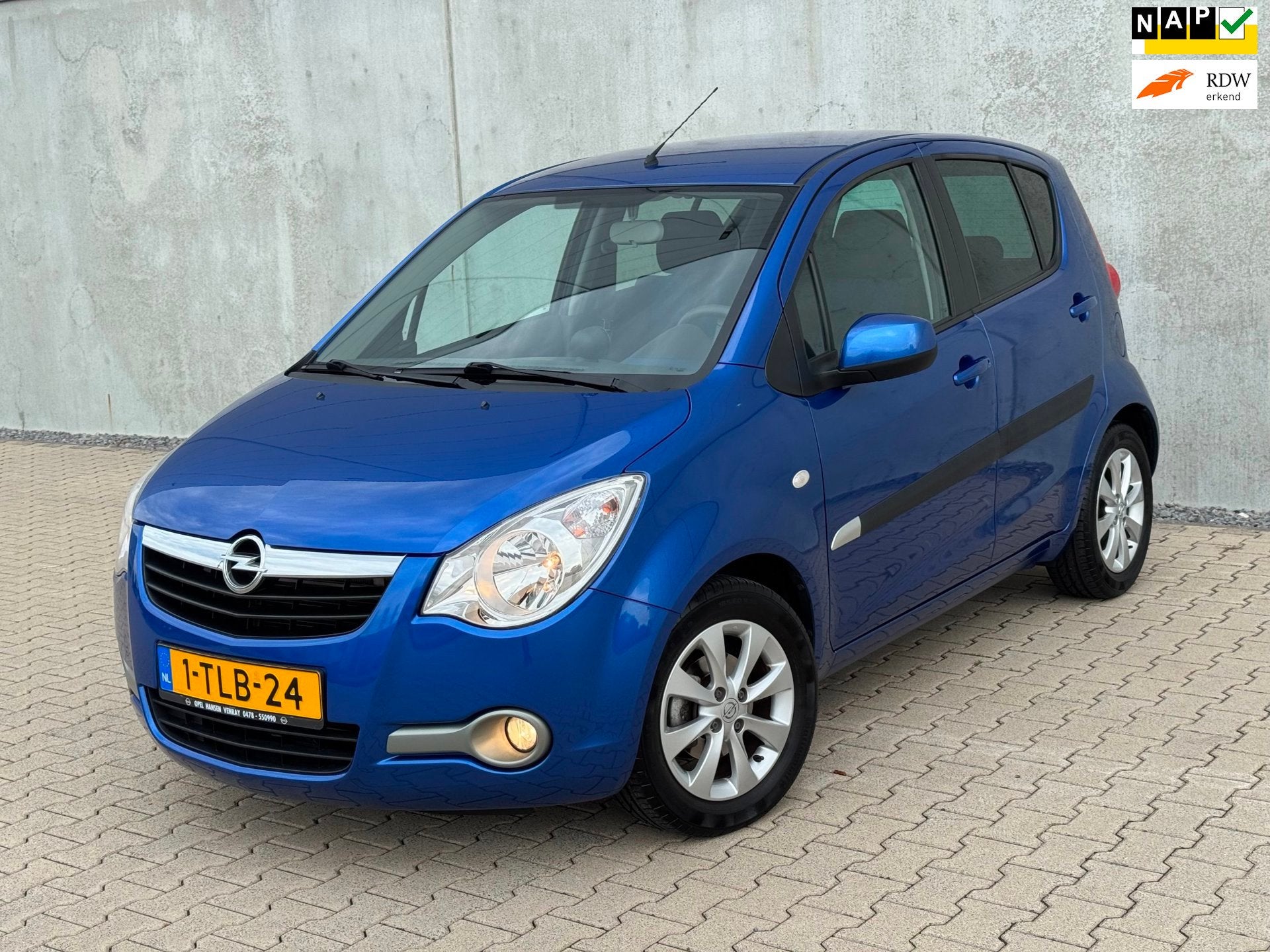 Opel Agila 1.0 Berlin|Airco|NL NAP|Electr ramen|15'' Velgen|, Voorwielaandrijving, Stof, Gebruikt, Blauw