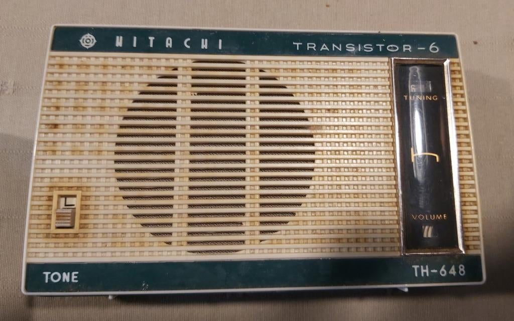 Hitachi Transistorradio TH648 (ca. 1965), Ophalen of Verzenden, Zo goed als nieuw, Transistorradio