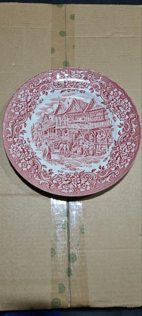 Royal Tudor Ware 17th Century Engeland bord, Ophalen