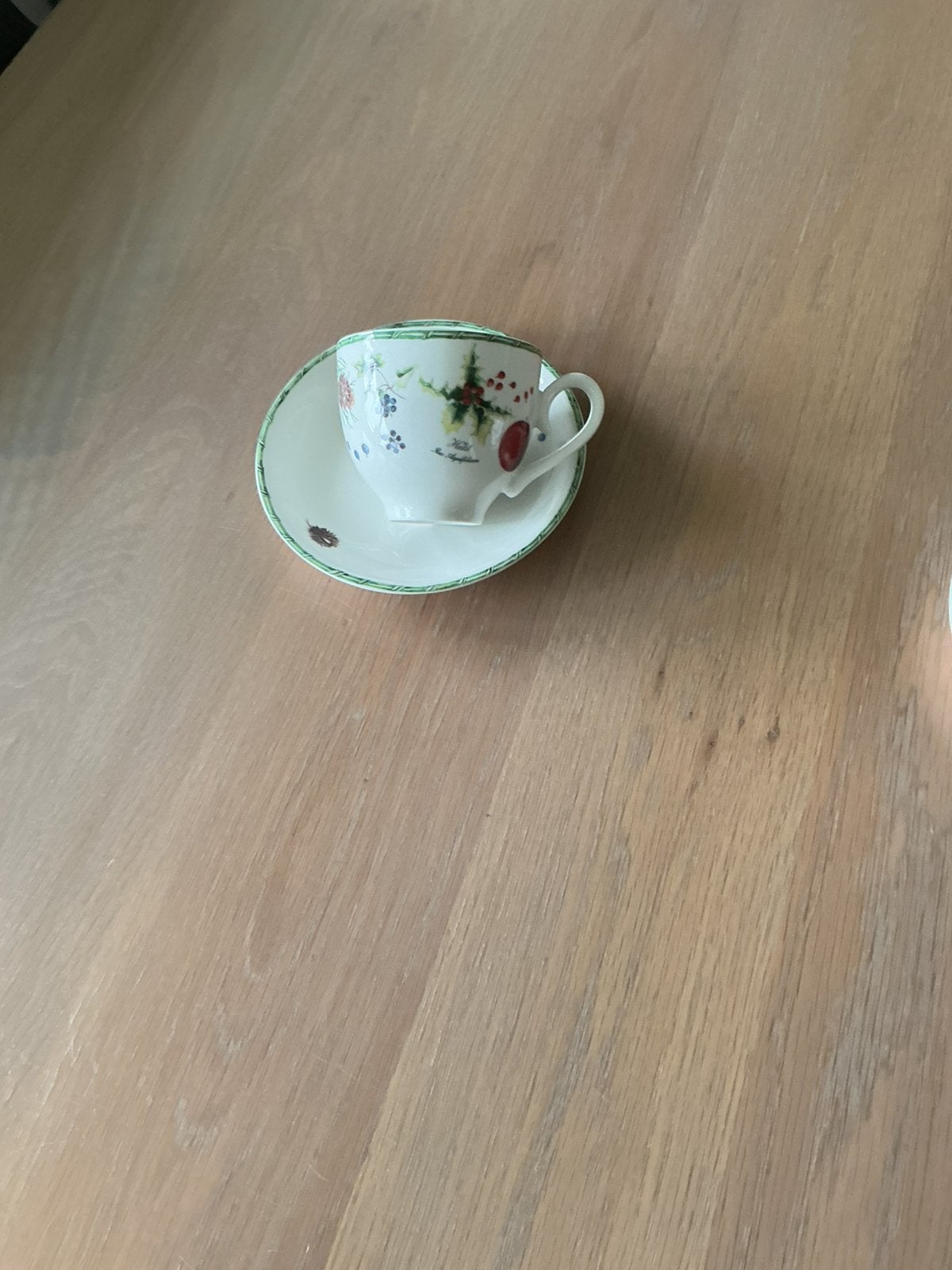 Te koop 2 Janneke Brinkman  kop en schotels, Ophalen, Gebruikt, Overige stijlen, Kop(pen) en/of Schotel(s)