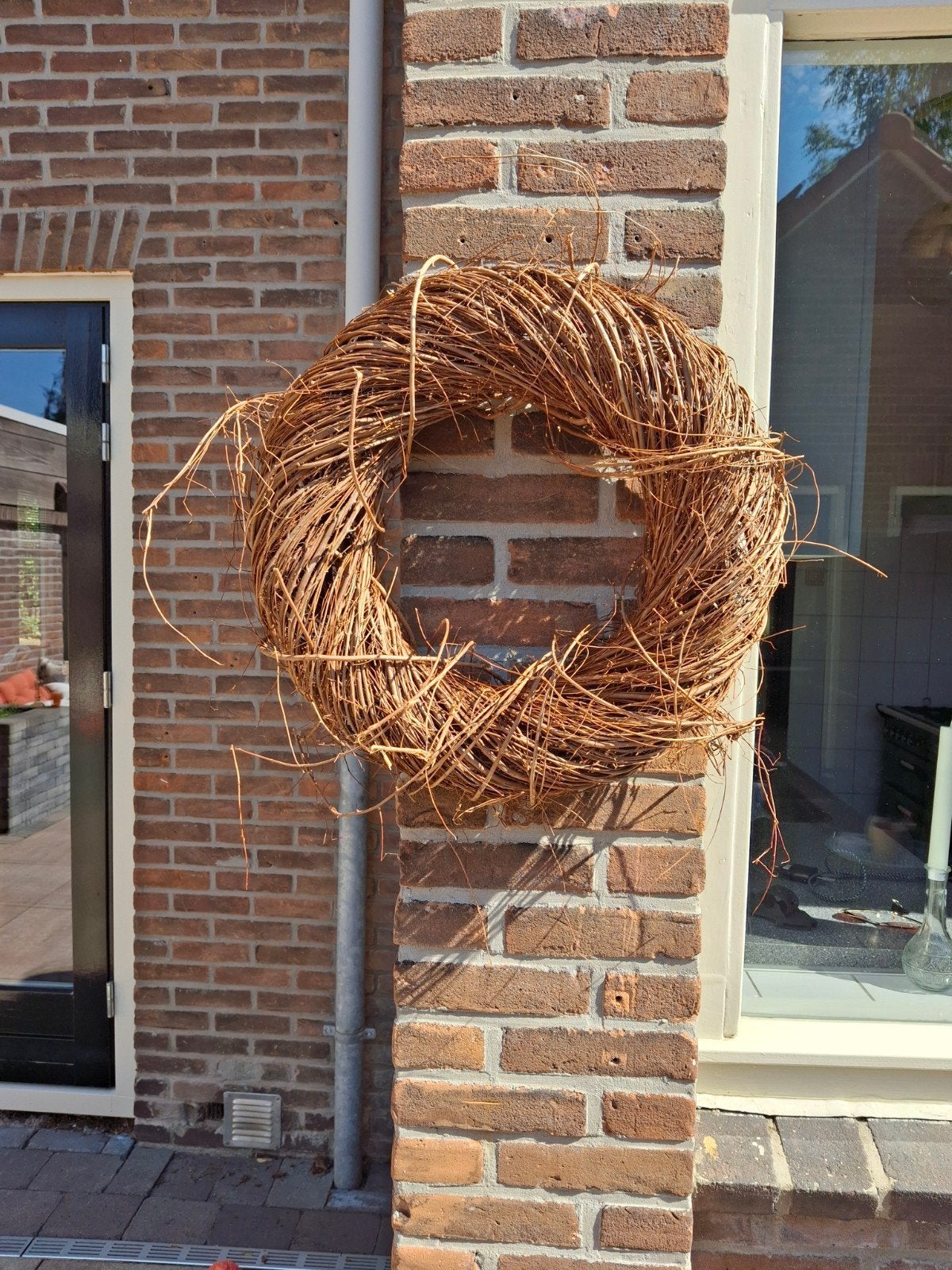 Prachtige houten krans van wilgentakken, Ophalen of Verzenden