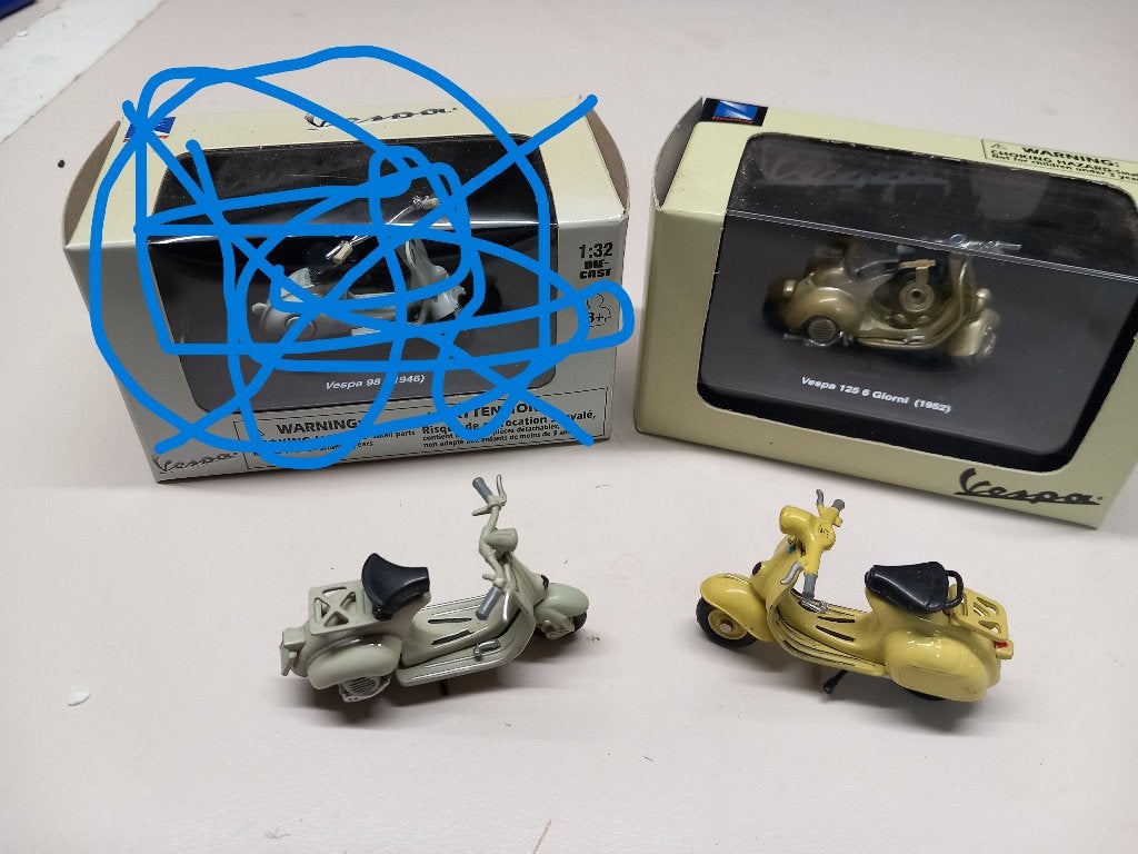 model vespa scooters, Overige merken, 1:32 tot 1:50, Overige typen, Nieuw