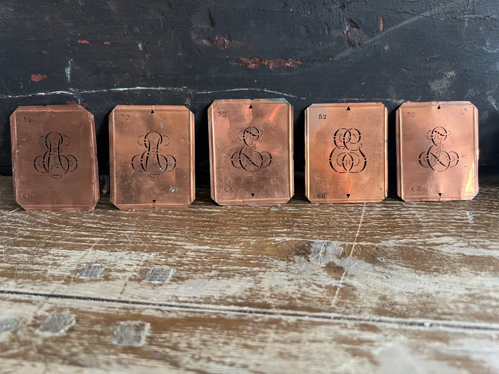 5 x ANTIEKE BORDUUR SJABLONEN, Antiek en Kunst, Ophalen of Verzenden