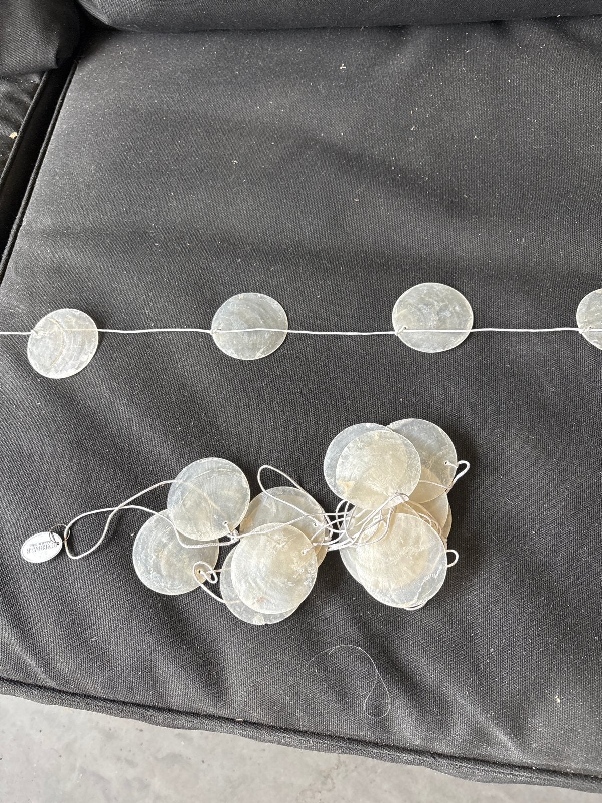 BOHO natuurlijke Riverdale schelpen slinger 192cm, Boho, Nieuw, Ophalen of Verzenden, Natuurlijk materiaal