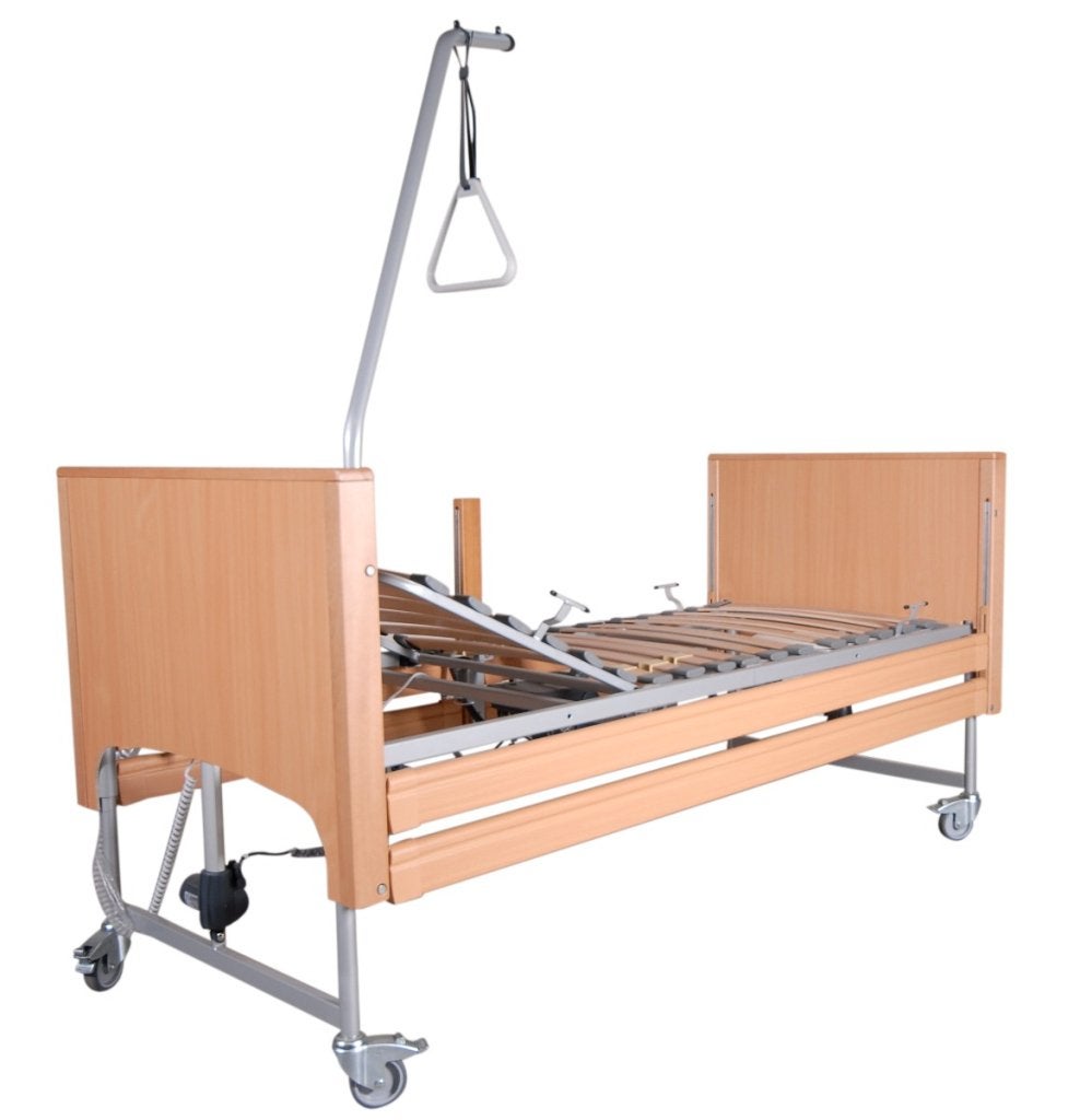 Carefit hoog-laag zorgbed - 90x200 - Beuken, Niet ingevuld, Niet ingevuld, Niet ingevuld