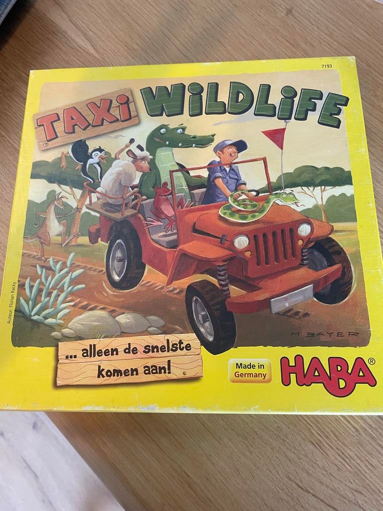 HABA Taxi Wildlife bordspel, Drie of vier spelers, Ophalen of Verzenden, Gebruikt