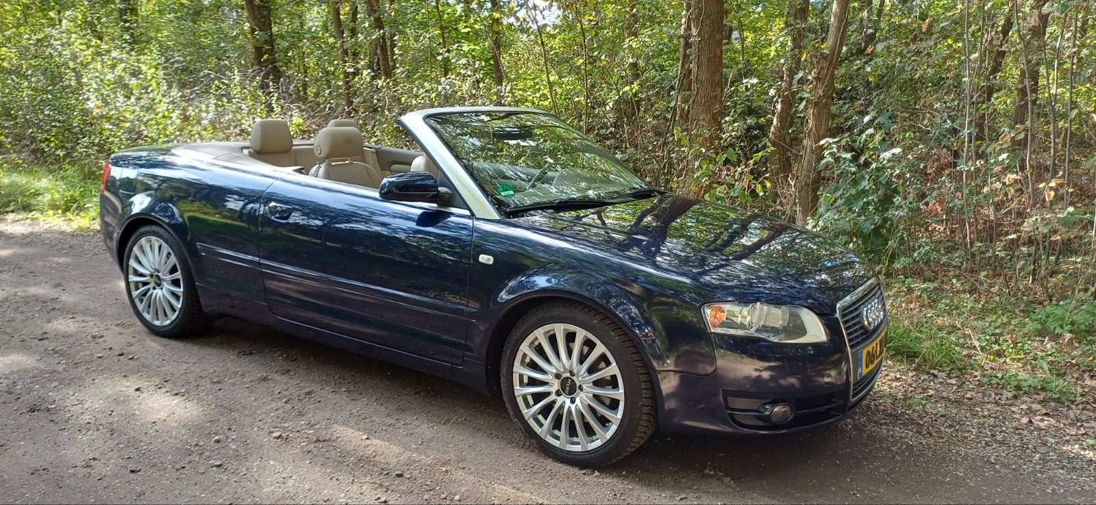 Audi A4 2.0 Tfsi Automaat Cabriolet 200PK! Leer, Trekhaak, Auto's, Beige, 4 cilinders, A4, Leder