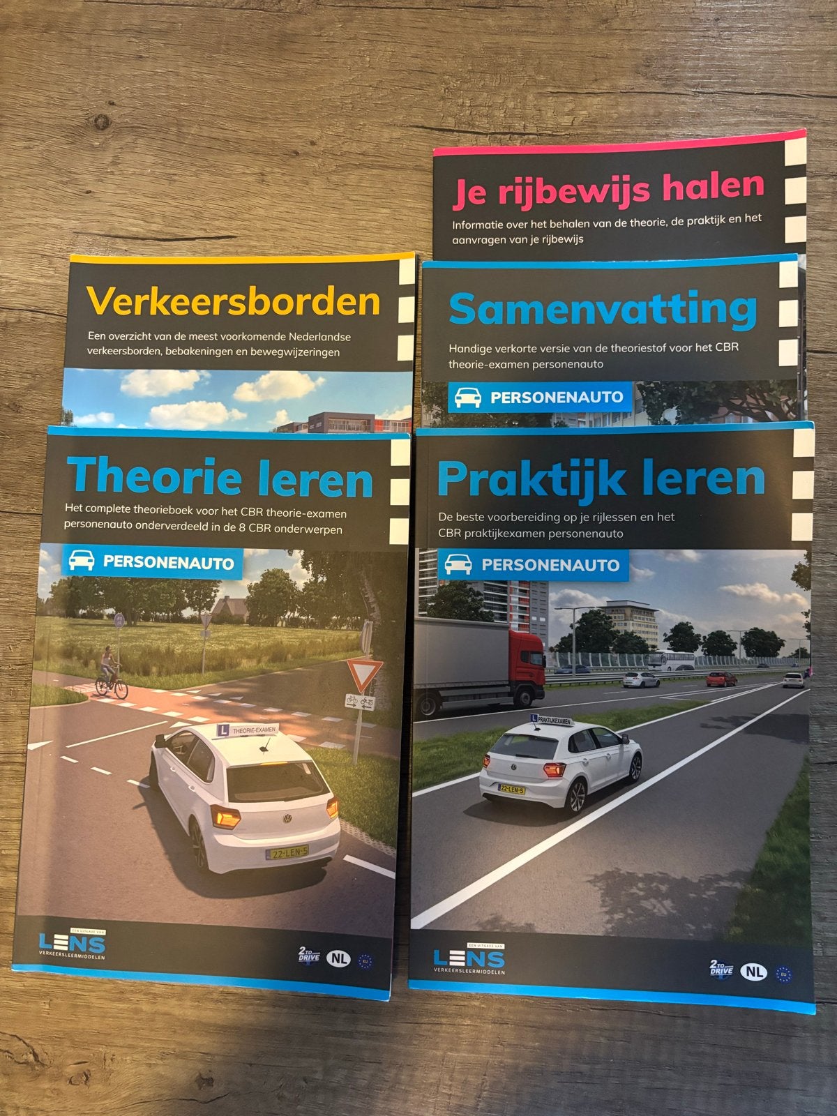 5-delige set theorieboeken rijbewijs B Lens, Ophalen, Gamma, Zo goed als nieuw, Overige niveaus