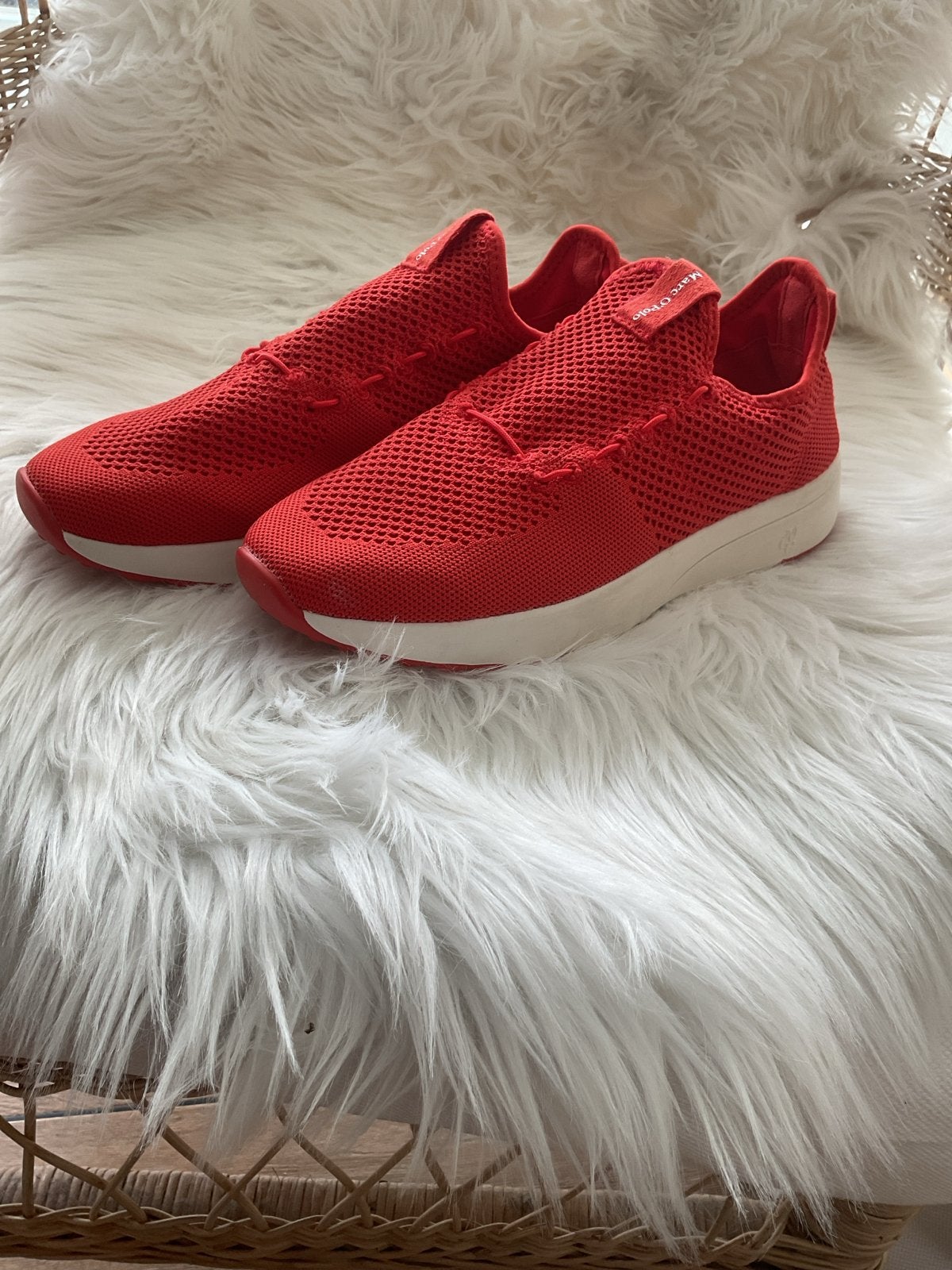 Marc O'Polo rode sneakers - Maat 39, Ophalen of Verzenden, Zo goed als nieuw, Rood, Sneakers of Gympen