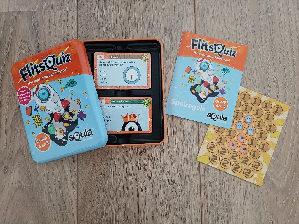 Squla Flitsquiz groep 4 en 5; NIEUW!, Ophalen of Verzenden, Nieuw, Ontdekken