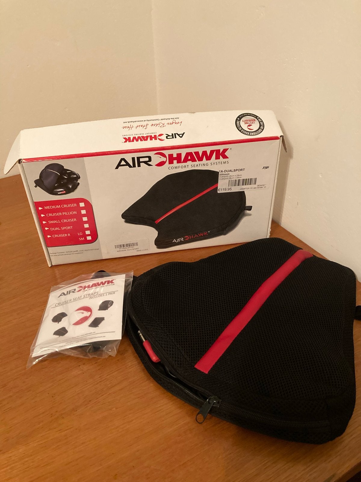 AIRHAWK FA-DUALSPORT Comfort Zitsysteem Motorfiets, Motoren, Ophalen of Verzenden, Zo goed als nieuw