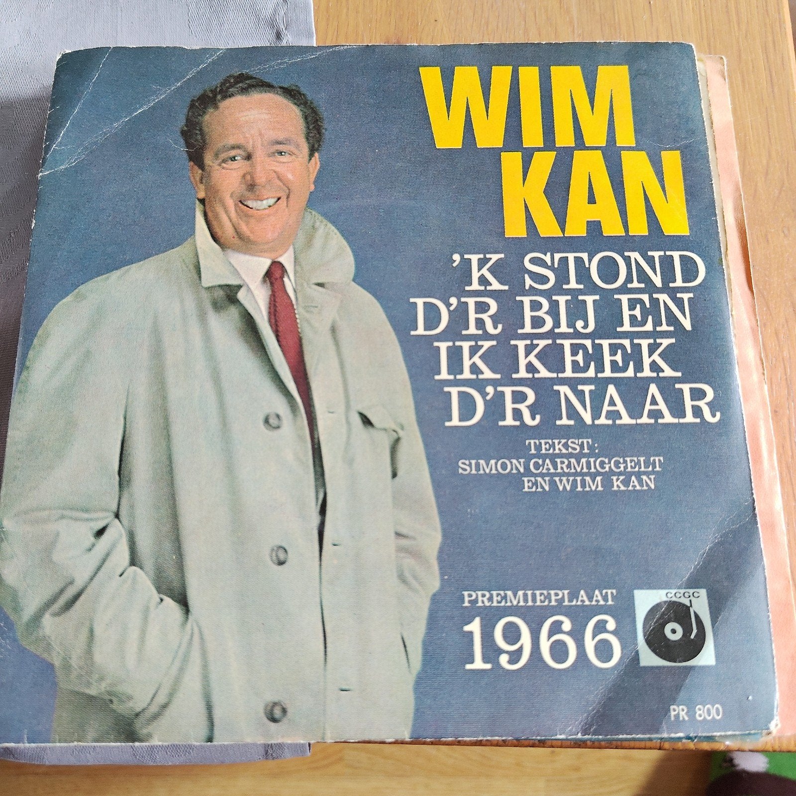 Wim Kan - 'K Stond D'r Bij En Ik Keek D'r Naar (1966), Gebruikt, 7 inch, Ophalen of Verzenden, EP