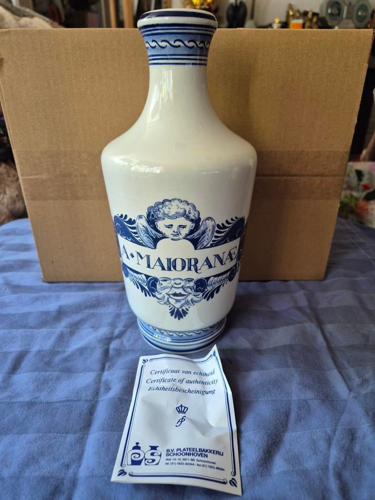 Delfts Blauwe Apothekerspot A. MAIORANA Schoonhoven, Ophalen of Verzenden