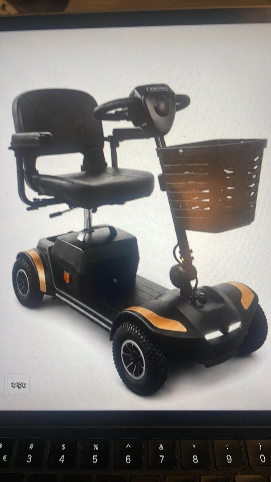 Opvouwbare scootmobiel, 10 km/u of minder, Gebruikt, 16 t/m 25 km, Ophalen