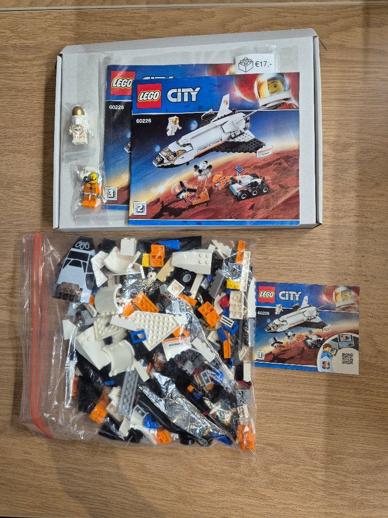 LEGO City 60226 Mars Research Shuttle - compleet in doos, Lego, Ophalen of Verzenden, Compleet, Complete set