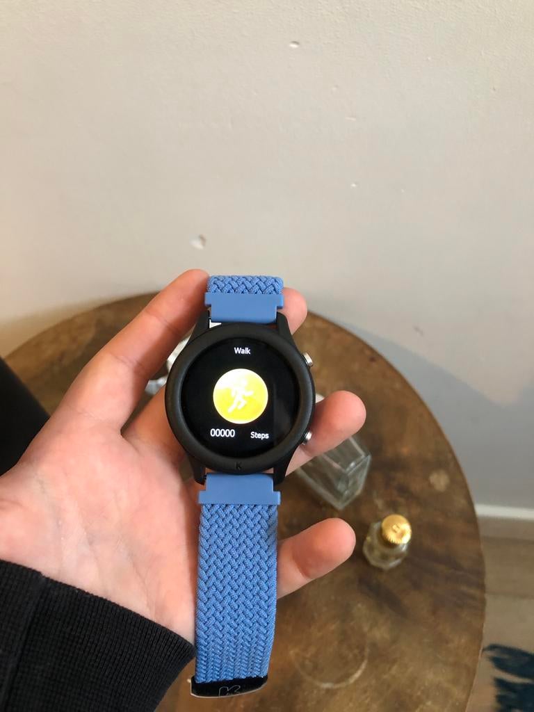 Kidy Wolf Smartwatch - Ideaal voor sport en telefoon, Ophalen of Verzenden, Conditie, Zo goed als nieuw, Blauw