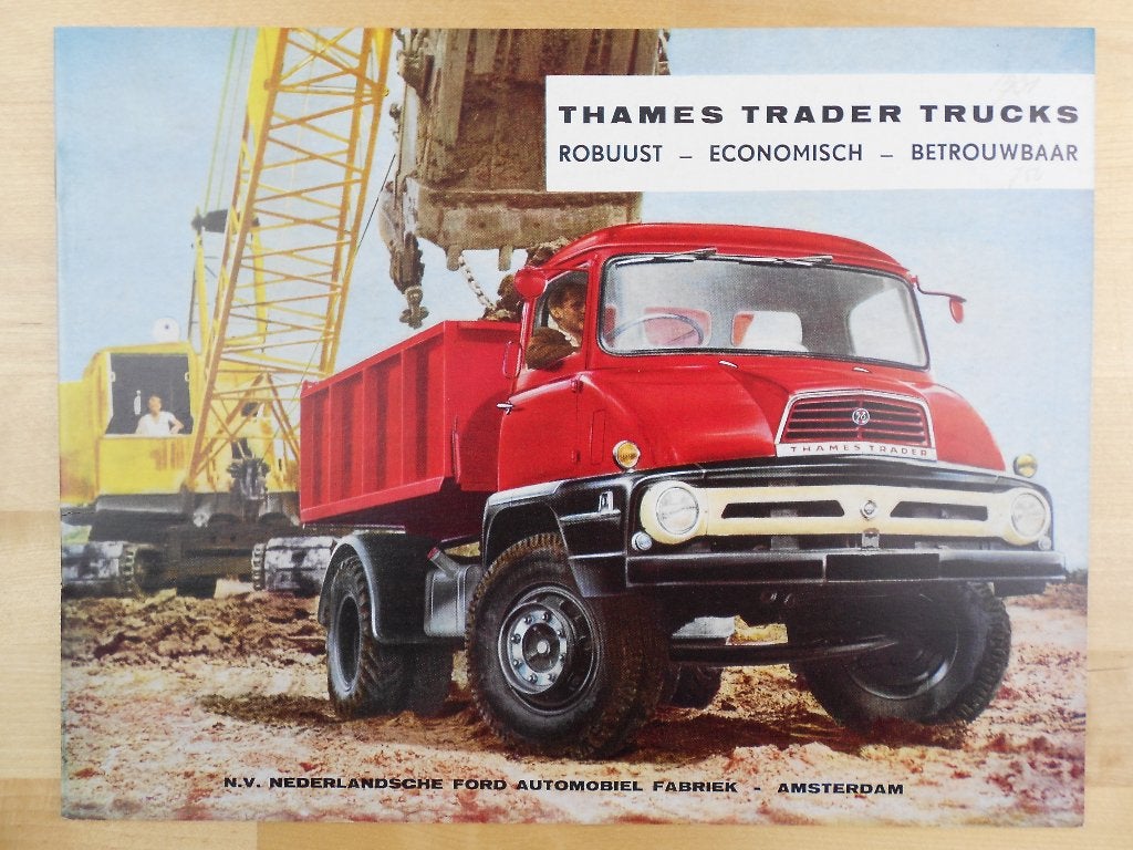 Ford Thames Trader Brochure 1960, Ford, Ophalen of Verzenden, Zo goed als nieuw, Ford
