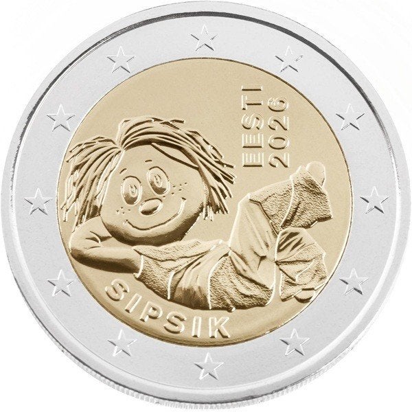 De Speciale 2 Euro ESTLAND 2026 “Sipsik" in unc kwaliteit., Postzegels en Munten, Munten | Europa | Euromunten, Verzenden, Estland