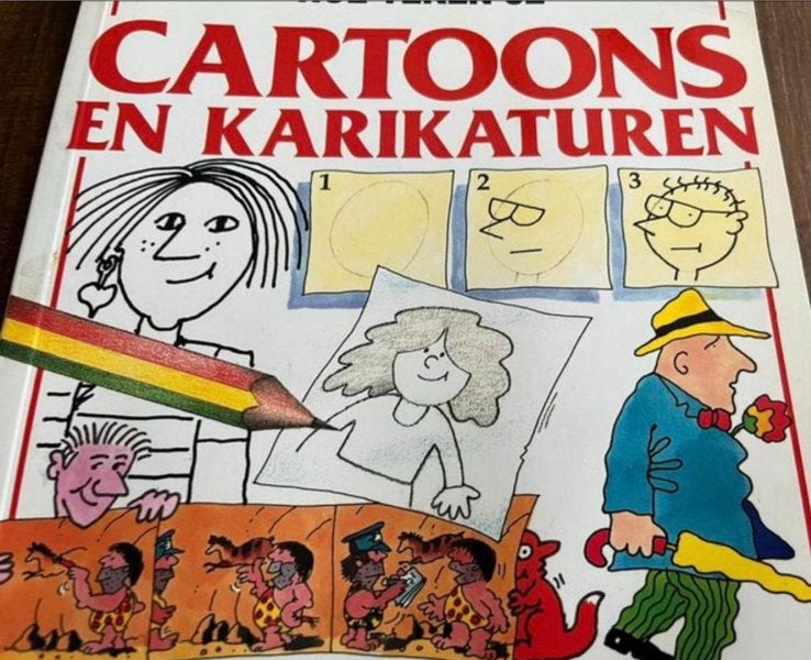 Cartoons en Karikaturen - Leer Tekenen Boek, Ophalen of Verzenden, Zo goed als nieuw, Overige typen